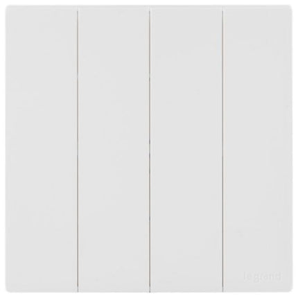 MEC21010WHLegrandمفتاح أوبريا 4 عصابات أحادي الاتجاه 16 أمبير لون أبيض مات