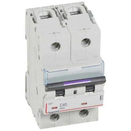 410152Legrandقاطع دائرة ليجراند DX3 ثنائي القطب 40 أمبير