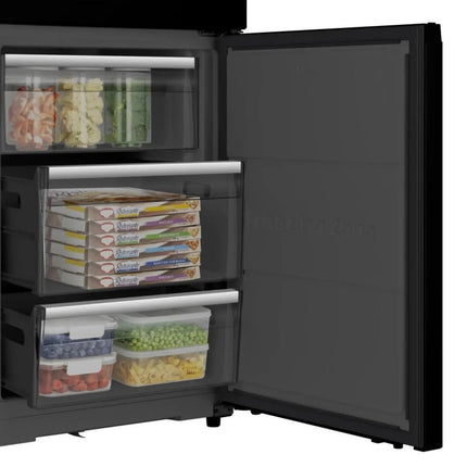 Hisense 372 Liter Bottom Freezer Refrigerator Inverter Wi Fi Black | RB5K430GSFE
