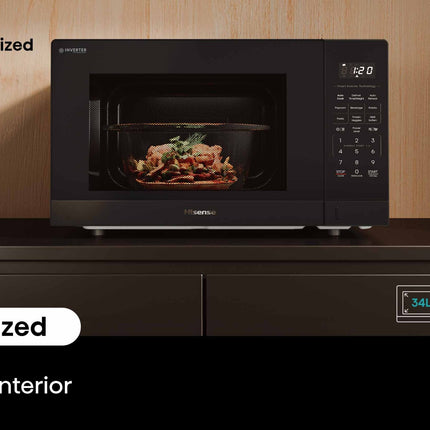 Hisense Microwave Oven 34L 1100W | HMAS3411SSV