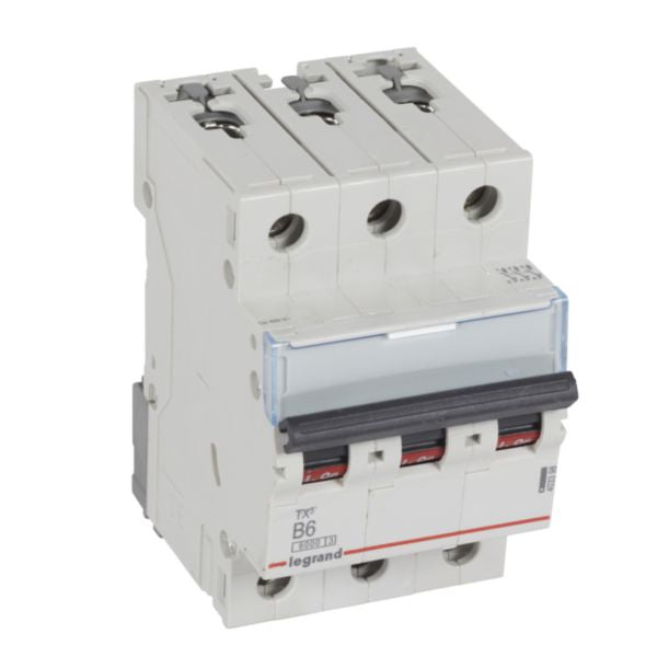 403398Legrandقاطع دائرة Legrand TX3 ثلاثي الأقطاب 6A منحنى B