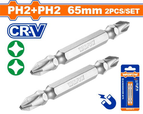 WSV0K12Wadfowقطع مفك البراغي وادفوف PH2+PH2 65 مم