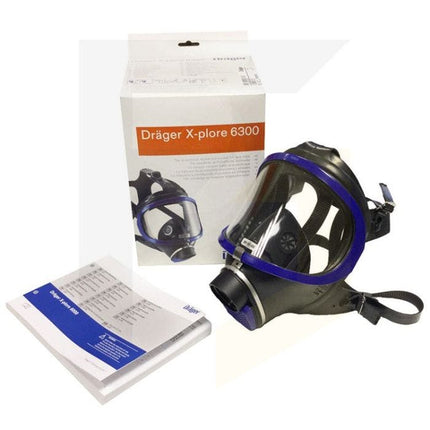 R55800Drägerقناع الوجه الكامل درايجر X-plore 6300 بتوصيل Rd40
