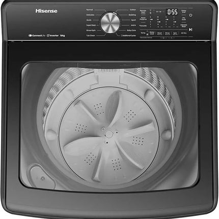 Hisense 21 Kg Top Load Washing Machine Direct Drive Inverter Black | WT5I2123DB