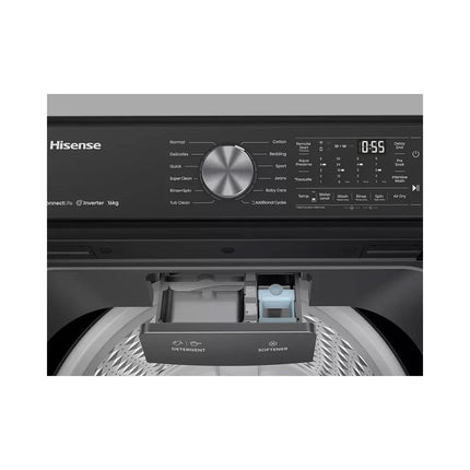 Hisense 21 Kg Top Load Washing Machine Direct Drive Inverter Black | WT5I2123DB