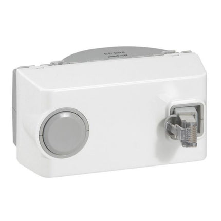 076533Legrandمقبس Legrand Mosaic RJ45 فئة 6 FTP بسلك قابل للسحب أبيض