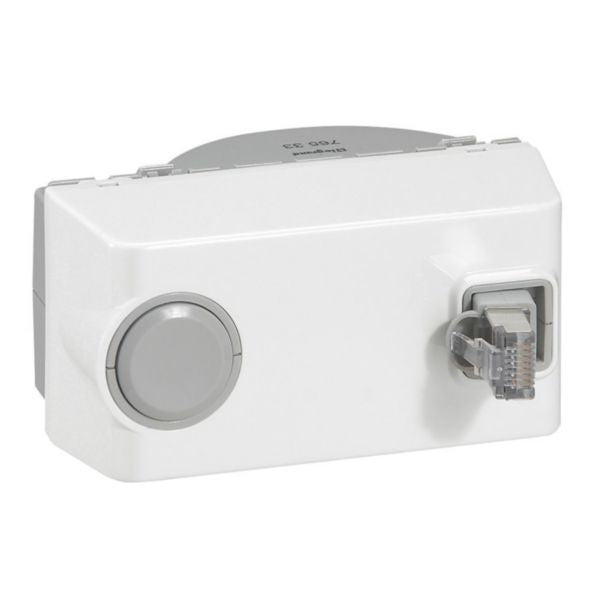 076533Legrandمقبس Legrand Mosaic RJ45 فئة 6 FTP بسلك قابل للسحب أبيض