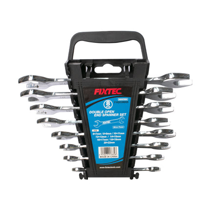 FHDO0008Fixtecمجموعة مفاتيح ذات طرف مفتوح مزدوج من فيكستك 8 قطع فولاذ CRV