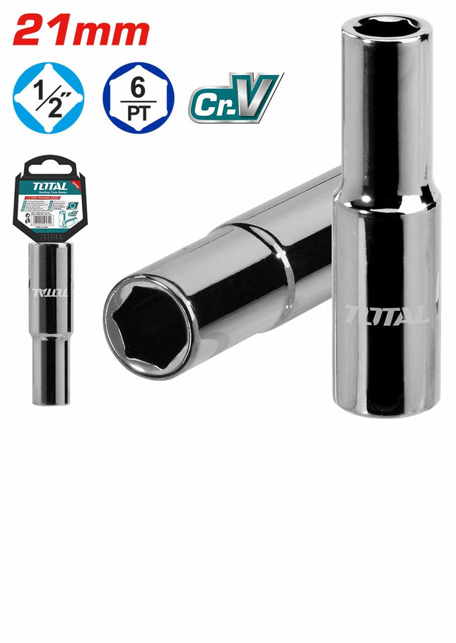 THTST12213LTotal ToolsTHTST12213L مقبس سداسي عميق 1/2″
