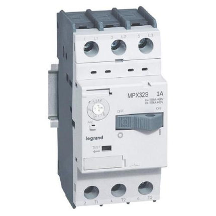 417304Legrandقاطع حماية محرك Legrand MPX3 بقوة 0.63-1A و100KA