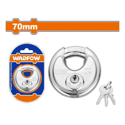 WPDD470Wadfow قفل قرصي من الفولاذ المقاوم للصدأ 70 مم