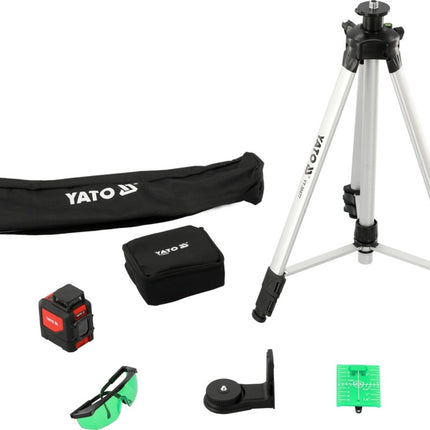 YT-30440Yatoمستوى ليزر YATO متقاطع 360 درجة 5 شعاع أخضر 30 متر