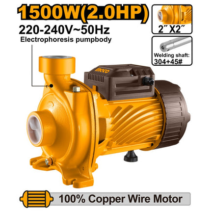 MHF150068INGCOمضخة الطرد المركزي INGCO 1500W رأس 20M