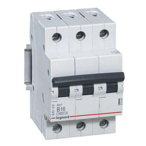 419169Legrandقاطع دائرة ليجراند RX3 ثلاثي الأقطاب 16 أمبير منحنى B