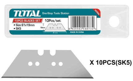 THT519611Total Toolsمجموعة شفرات سكاكين يدوية 10 قطع (THT519611)
