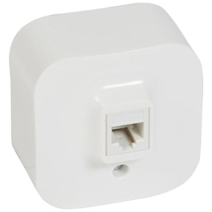 782414LegrandForix RJ11 مقبس هاتفي سطحي التثبيت IP2X أبيض