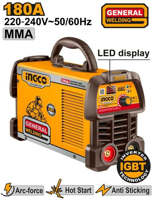 ING-MMA18059INGCOآلة اللحام العاكسة ING-MMA18059 بتيار 180 أمبير