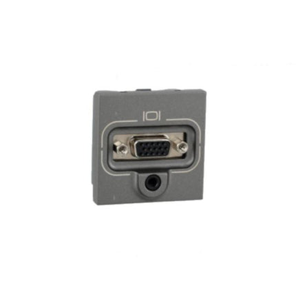572788Legrandمنفذ Legrand Arteor HD15 بـ 3.5 ملم Jack توصيل طرفي برغي مغنيسيوم