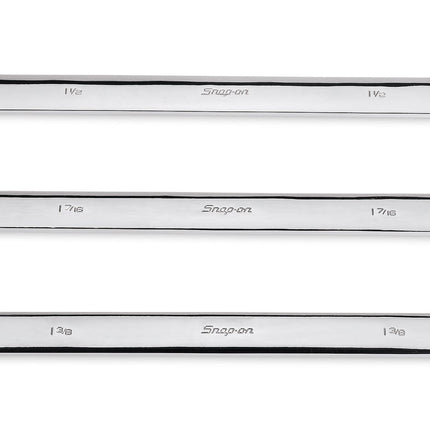 OEX703K2Snap-Onمجموعة مفاتيح ربط SAE بـ 12 نقطة من Flank Drive بـ 3 قطع 1-3/8-1-1/2 بوصة