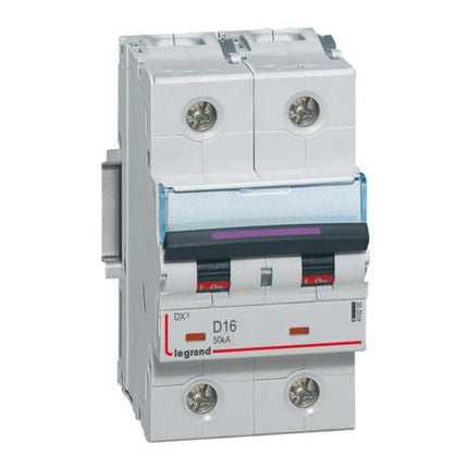 410200Legrandقاطع دورة Legrand DX3 ثنائي القطب 16A منحنى D