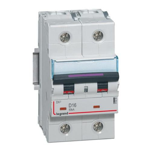 410200Legrandقاطع دورة Legrand DX3 ثنائي القطب 16A منحنى D