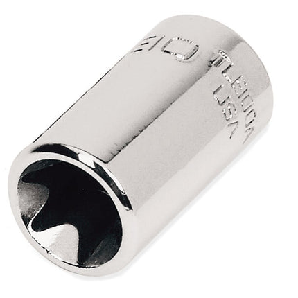 TLE100ASnap-Onمقبس TORX® E10 بقياس 1/4 بوصة سطحي مع طلاء كروم TLE100A