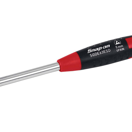 SGDE63ESDSnap-Onمفك براغي Snap-on رأس مسطح 3/16" شفرة رقيقة إلكترونية ESD SGDE63ESD
