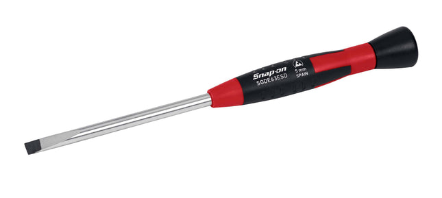 SGDE63ESDSnap-Onمفك براغي Snap-on رأس مسطح 3/16" شفرة رقيقة إلكترونية ESD SGDE63ESD