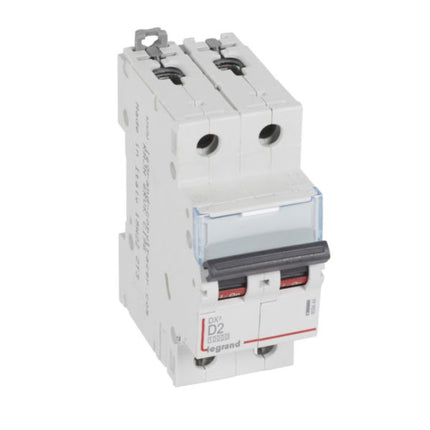409444Legrandقاطع دائرة Legrand DX3 ثنائي القطب 2A منحنى D بسعة 10000A