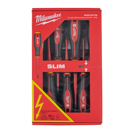 Milwaukee VDE Screwdriver Set 7 Piece