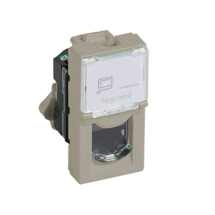 572908Legrandفئة Arteor RJ45 5e FTP وحدة واحدة LCS مربع شمبانيا