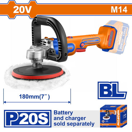 WHL1B18WadfowWADFOW أداة تلميع لاسلكية Li-ion 20V