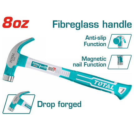 THTCH0086Total Toolsمطرقة مخلبية TOTAL 220 جم (THTCH0086)