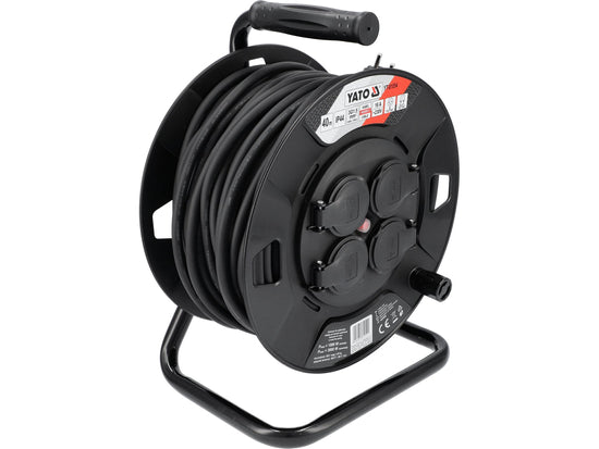 YT-81054Yatoبكرة كابل درام ياتو 40 متر 4 مقابس 1.5 ملم IP44