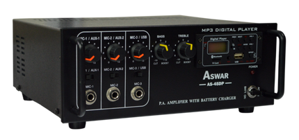 Aswar Sound System with 8 black inceiling speaker & 45W amplifier