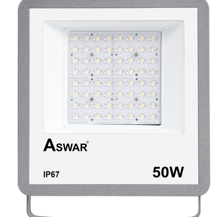 Aswar,AS-LED-FP50-CW,LED Projector Photocell Sensor 100 Watts - White