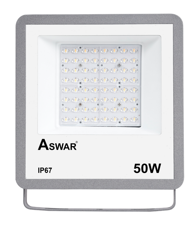 Aswar,AS-LED-FP50-CW,LED Projector Photocell Sensor 100 Watts - White