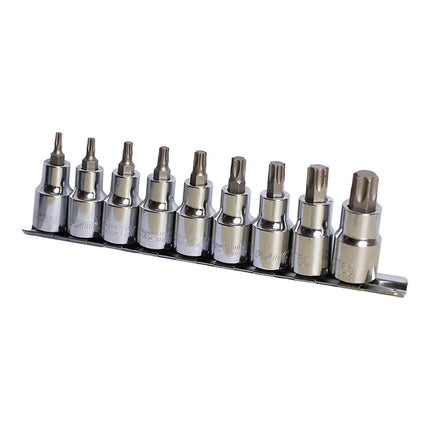 FHS041309TFixtecمجموعة مقابس بت Torx 9 قطع 1/2 بوصة FHS041309T