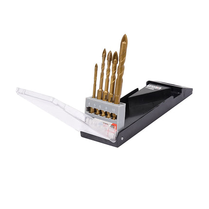YT-44809Yatoمجموعة بتات حفر الزجاج والبلاط ياتو 4-10 ملم 5 قطع YT-44809
