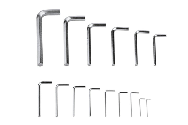 AW1015DKSnap-Onمجموعة مفاتيح سداسية على شكل L 15 قطعة SAE