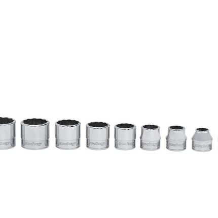 209RFSnap-Onمجموعة مقابس منخفضة الارتفاع 9 قطع 3/8 بوصة من سناب-أون