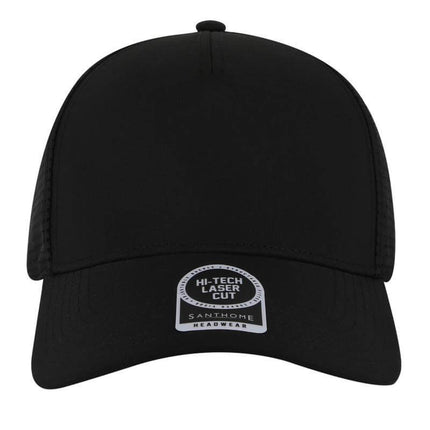 HWSN 510Toolmart GiftsACE - Santhome 5 Panel DryNCool® Sports Cap - Black