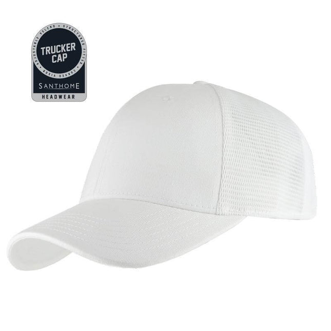 HWSN 511Toolmart GiftsACE - Santhome 5 Panel DryNCool® Sports Cap - White