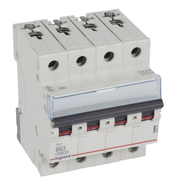 403423Legrandقاطع دائرة Legrand MCB TX3 6000A رباعي الأقطاب 63A منحنى B