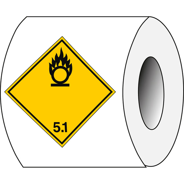 Transport Sign  ADR 51  Oxidizing Substance