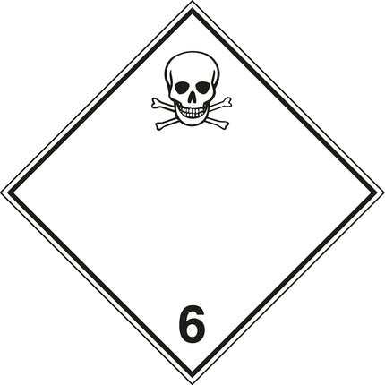 Transport Sign  ADR 61  Toxic substance