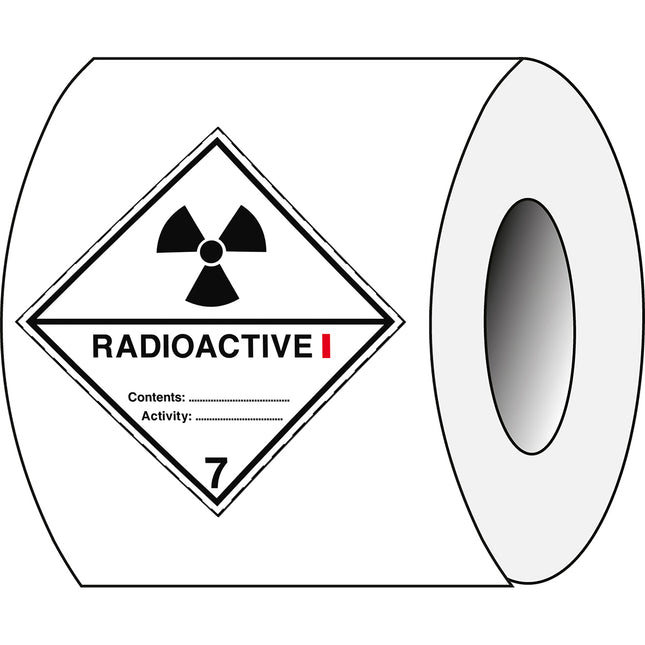 Transport Sign  ADR 7A  Radioactive 7A I