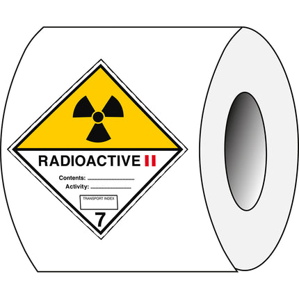 Transport Sign  ADR 7B  Radioactive 7B II