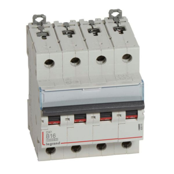 409065Legrandقاطع الدائرة الكهربائية Legrand DX3 MCB رباعي الأقطاب 16A منحنى B