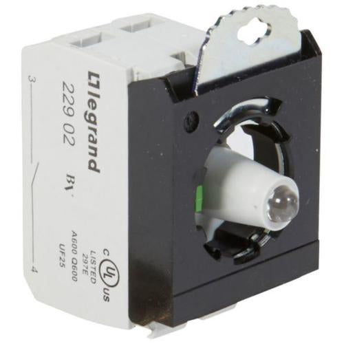 023002Legrandوحدة فرعية Osmoz مضاءة NO أخضر 12-24V Legrand